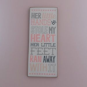 Baby girl sign / wall decor